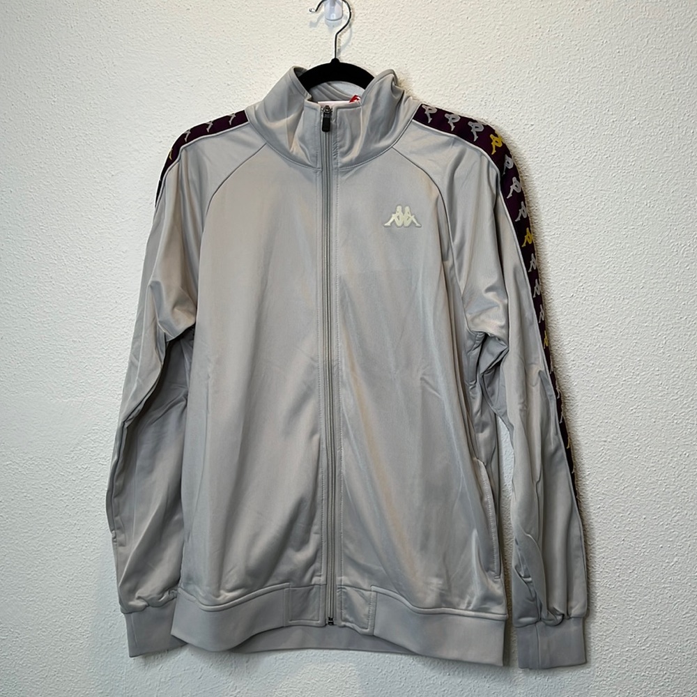 KAPPA GREY ZIP UP TRACK JACKET